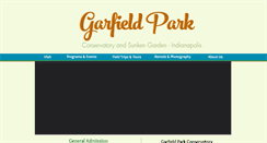 Desktop Screenshot of garfieldgardensconservatory.org
